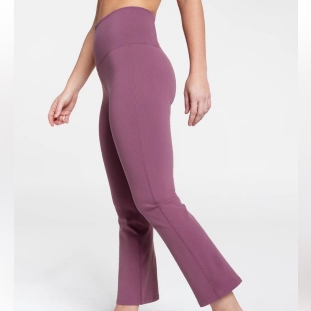 Calia High-Waist Flared Yoga Pants in Mauve